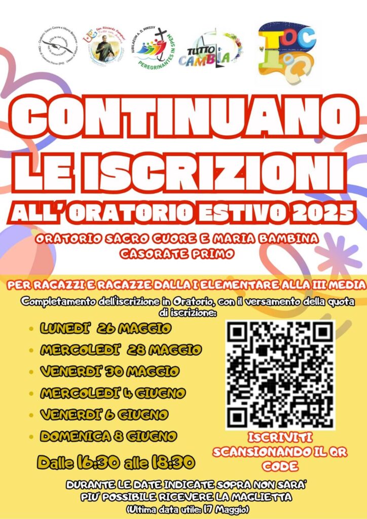 ORATORIO ESTIVO 2025