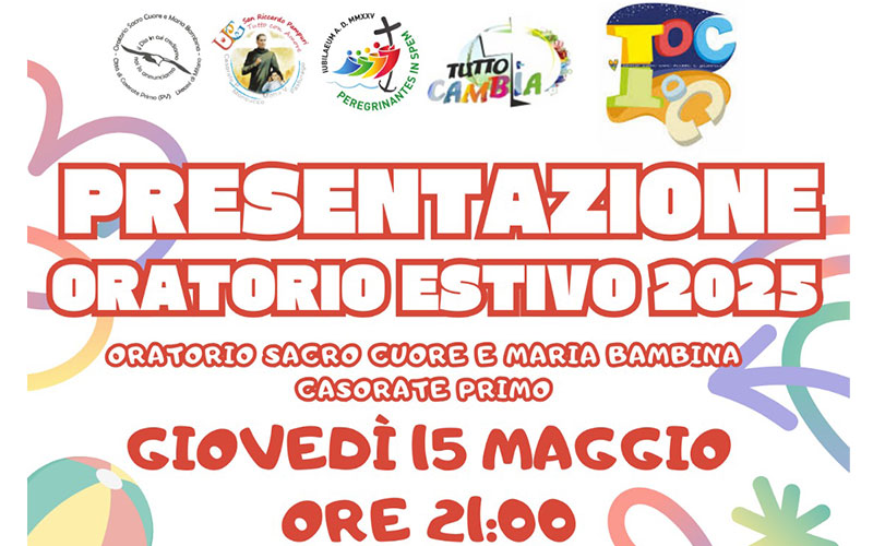Presentazione Oratorio Estivo