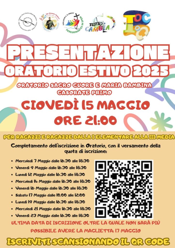 ORATORIO ESTIVO 2025