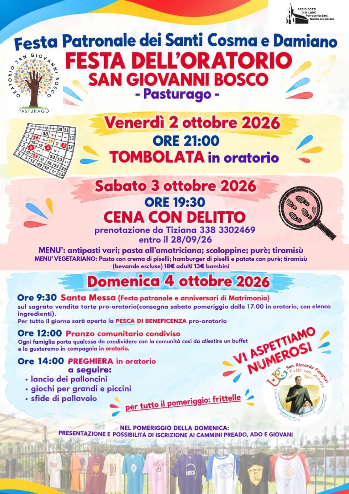 festa oratorio pasturago